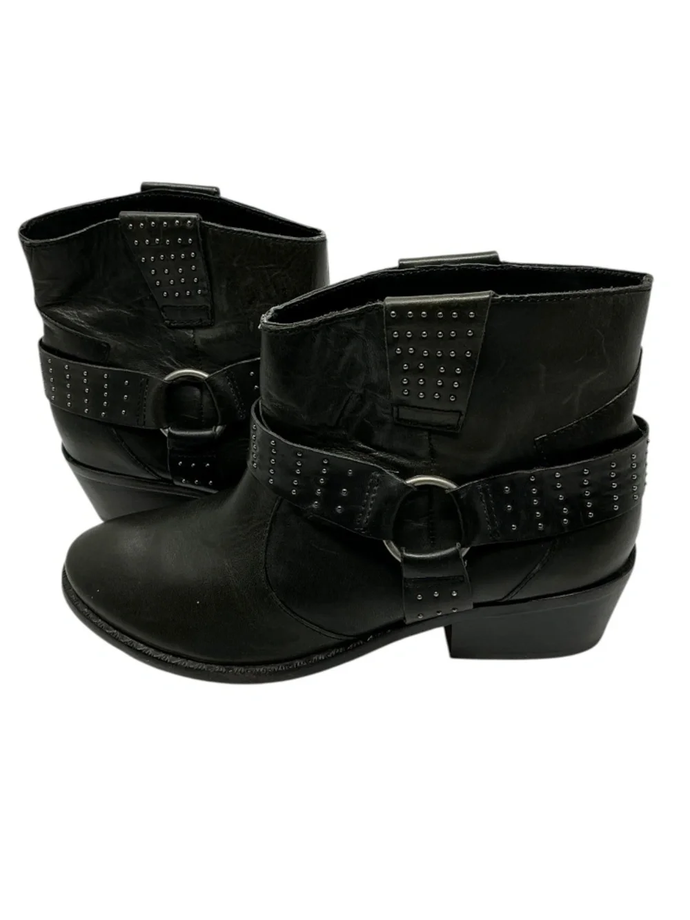 Kork-Ease Katie Studded Leather Ankle Boots